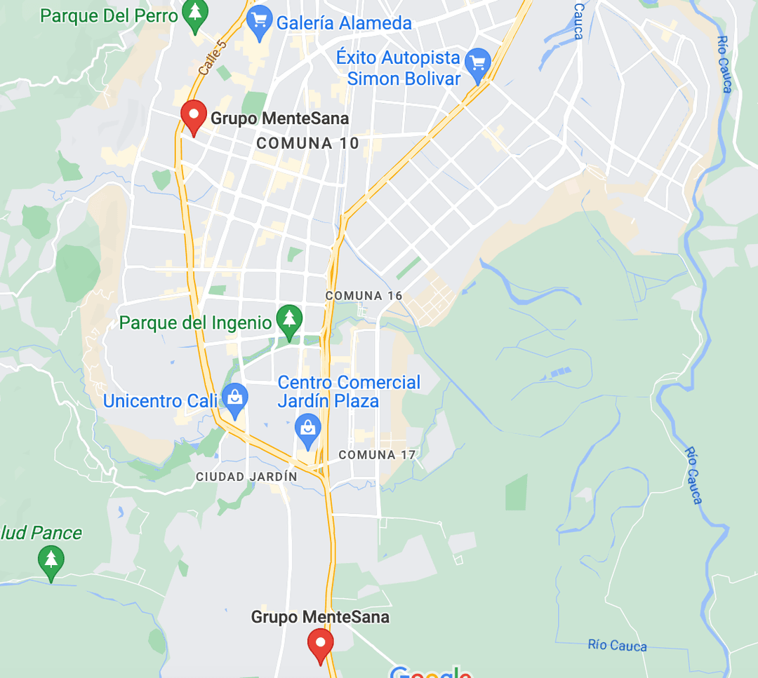 Mapa ubicación Grupo Mentesana